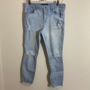 Aeropostale Distressed High-Waisted Jeans - Size 12